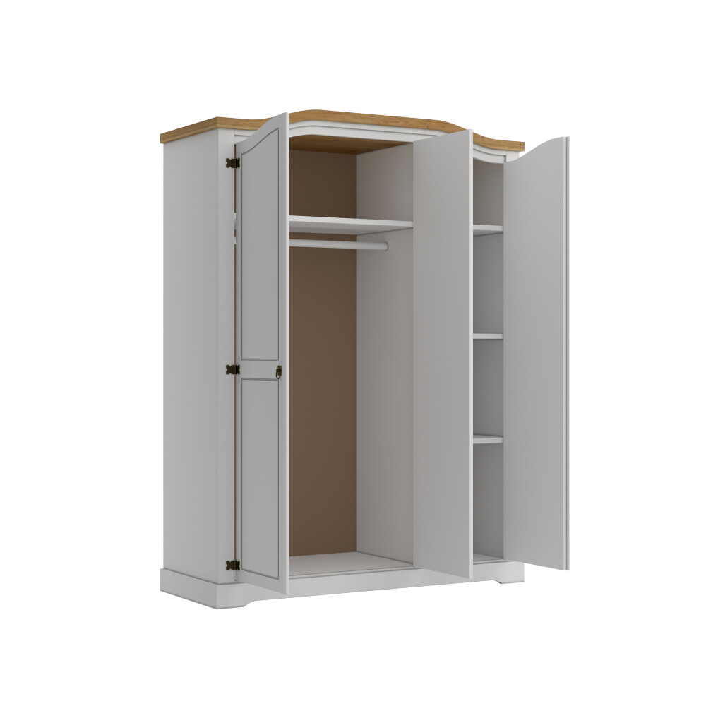 Ropero Curvo 4 Puertas Linea Mexicana Blanco Ropero Curvo 4 Puertas Linea Mexicana Blanco