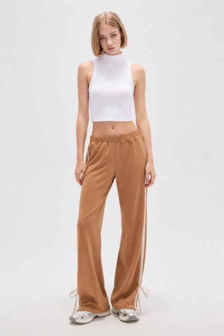 Pantalon Deportivo Veda Beige Oscuro