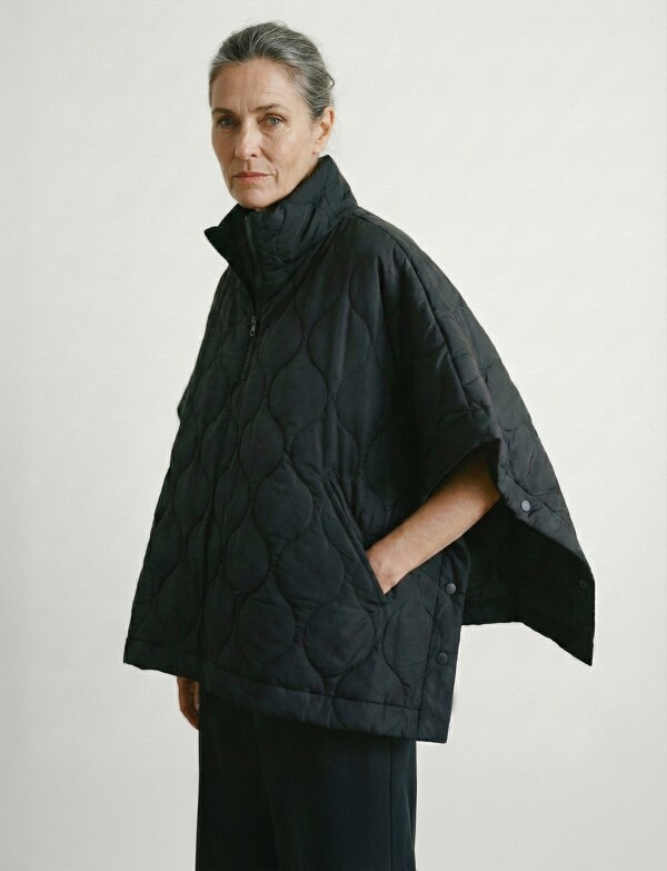 Poncho Capitoneado NEGRO