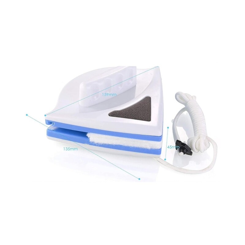 Limpiador de vidrios magnético BLANCO