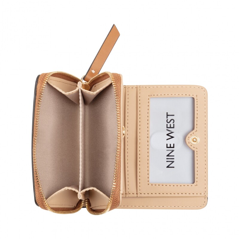 Small Leather Goods Fleura Zip Around Brandy