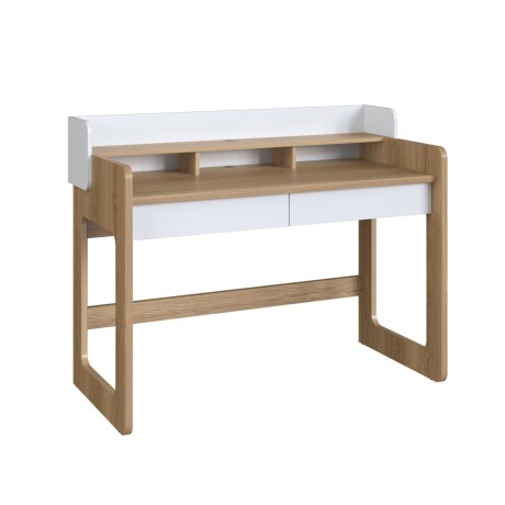 Escritorio Flexus 128 Blanco y Madera