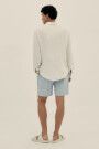 LONG SLEEVE LINEN SHIRT Cream