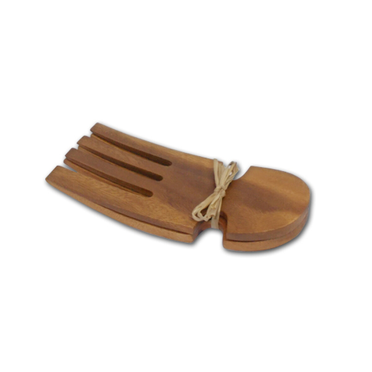 SET CUCHARAS PARA ENSALADA MADERA 18X7CM 
