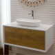 MUEBLE DE BAÑO ROBLE CLARO AQUALIA mueble: 90x55x40cm lavamanos: 54x34x12cm ROBLE CLARO