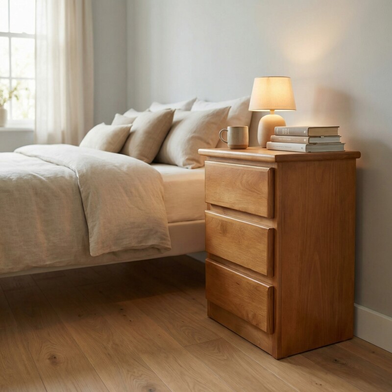 Mesa de Luz Modelo 3 Cajones Mesa de Luz Modelo 3 Cajones