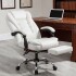 Silla Oficina Sillon Escritorio Ejecutiva Ergonomica Cuero con apoyapies IMBACK Color Blanco Silla Oficina Sillon Escritorio Ejecutiva Ergonomica Cuero con apoyapies IMBACK Color Blanco