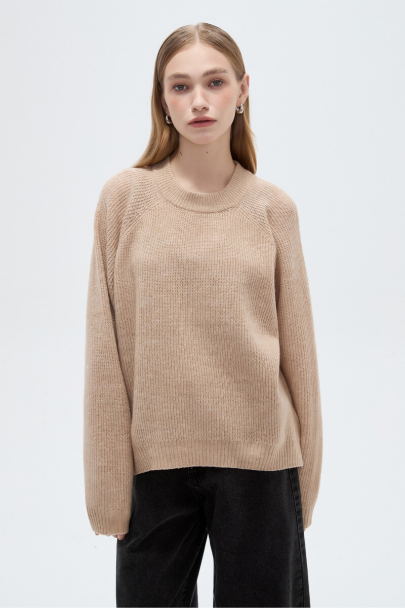 Sweater Chulia - Beige Melange 