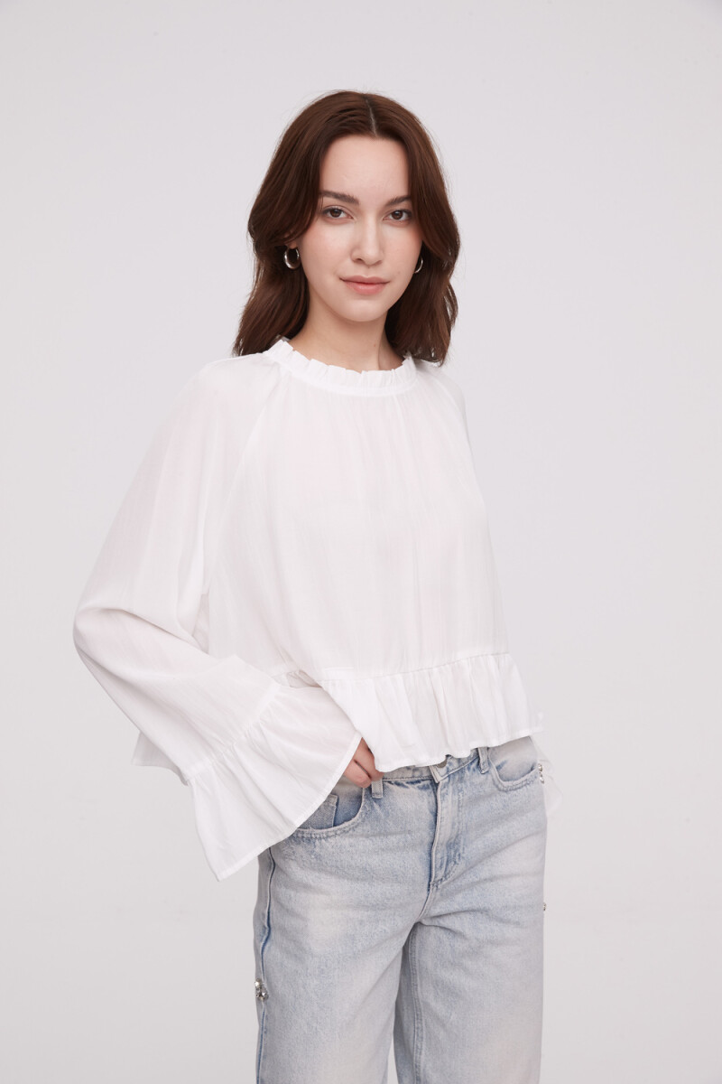 Blusa Baciro - Marfil / Off White 