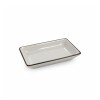 Dip plato reclangular borde negro 10x7.5x1.5 cm Dip plato reclangular borde negro 10x7.5x1.5 cm
