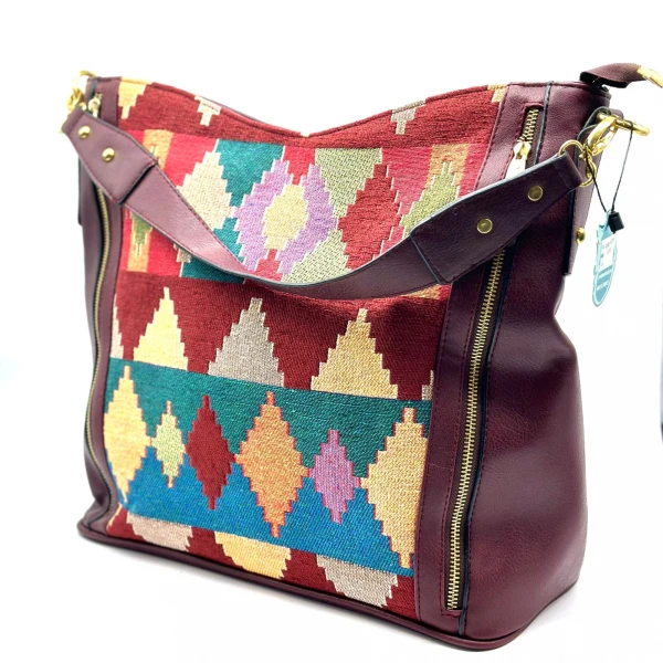 Cartera Lux Ethnic F Bordeaux