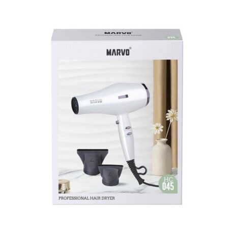 Secador de pelo Marvo 2300W + accesorios Blanco