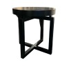 Mesa lateral redonda negra - Producto con detalles. Mesa lateral redonda negra - Producto con detalles.