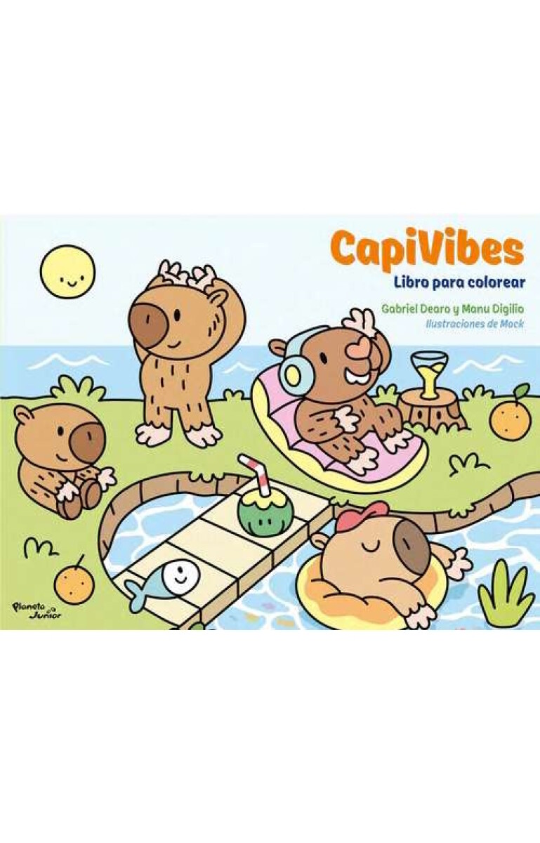Capyvibes. Libro de colorear 