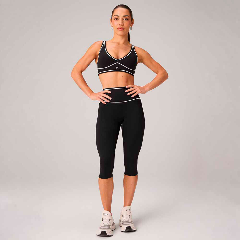 Bra Pureluxe Longline Low Impact Bra Mujer Black/classic White