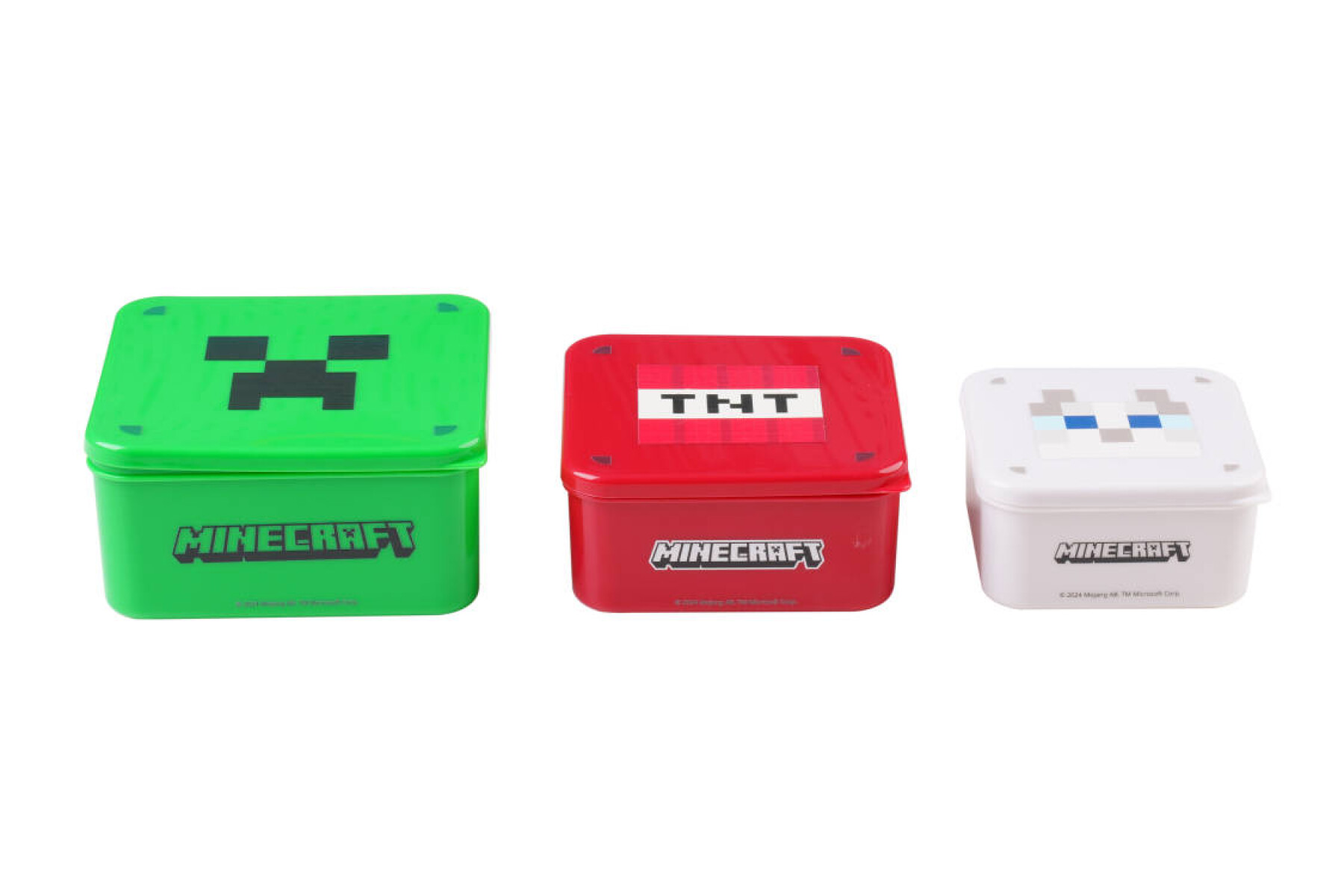 Contenedor alimentos Minecraft 3pcs 