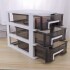 Organizador Plastico 3 Cajones Niveles Multiuso Baño Oficina Color Variante Blanco