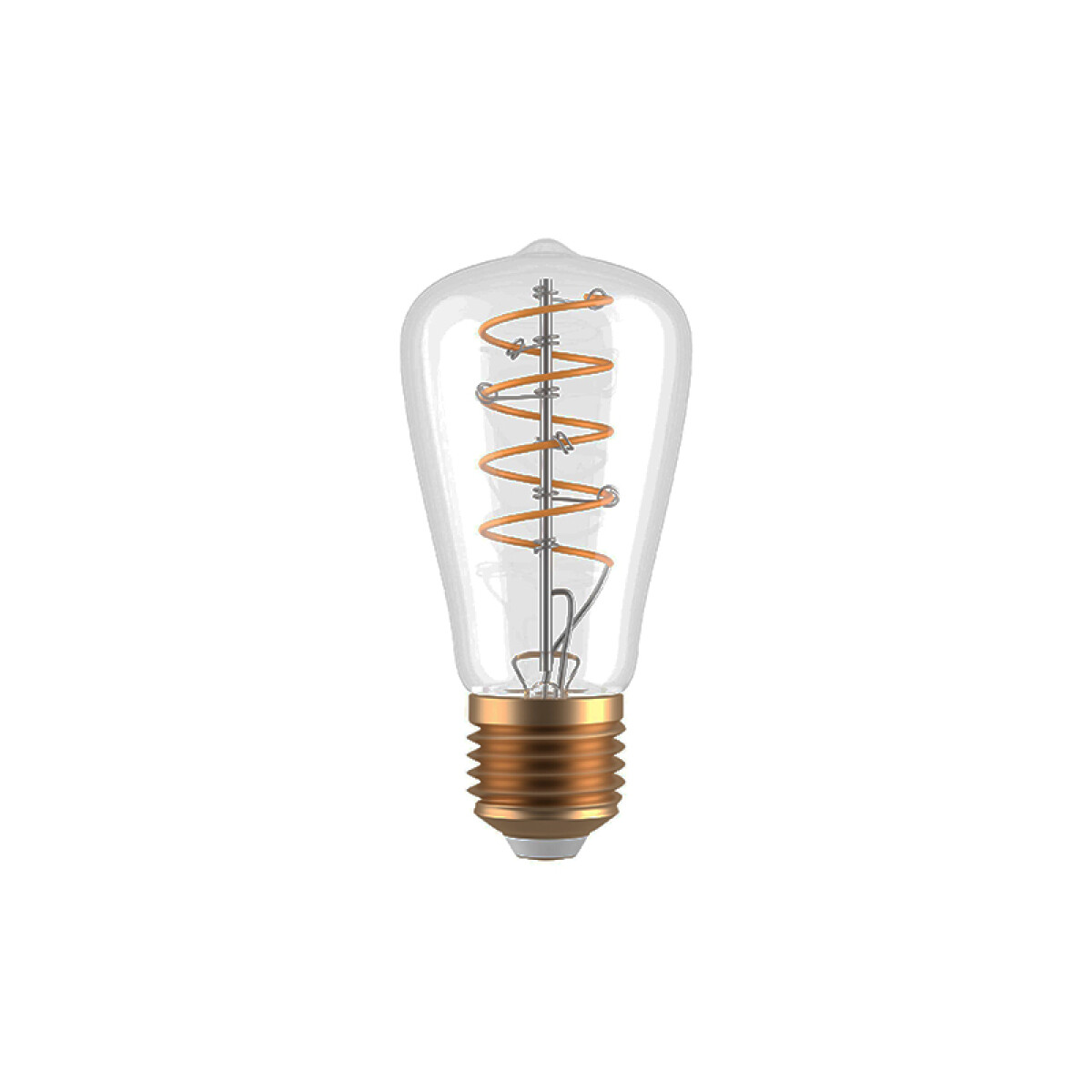 Lámpara LED velón transp.ST64 E27 4,5W cálida400Lm - EG5354 