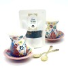 Set de té para dos personas cerámica Rosado