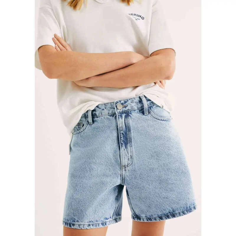 SHORTS FEM AZUL CLARO