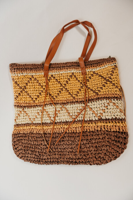 Cartera 11539-2 Rafia Estampado 1
