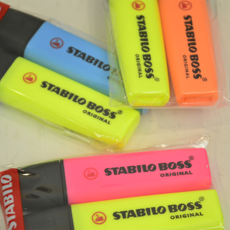 Stabilo Boss x2 AMARILLO Y ROSADO