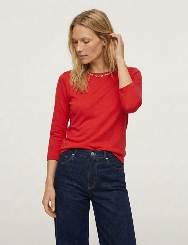 Remera Modal Det Met ROJO