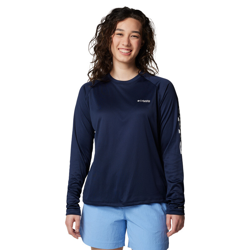 Buzo Tidal Tee II LS Mujer COLLEGIATE NAVY