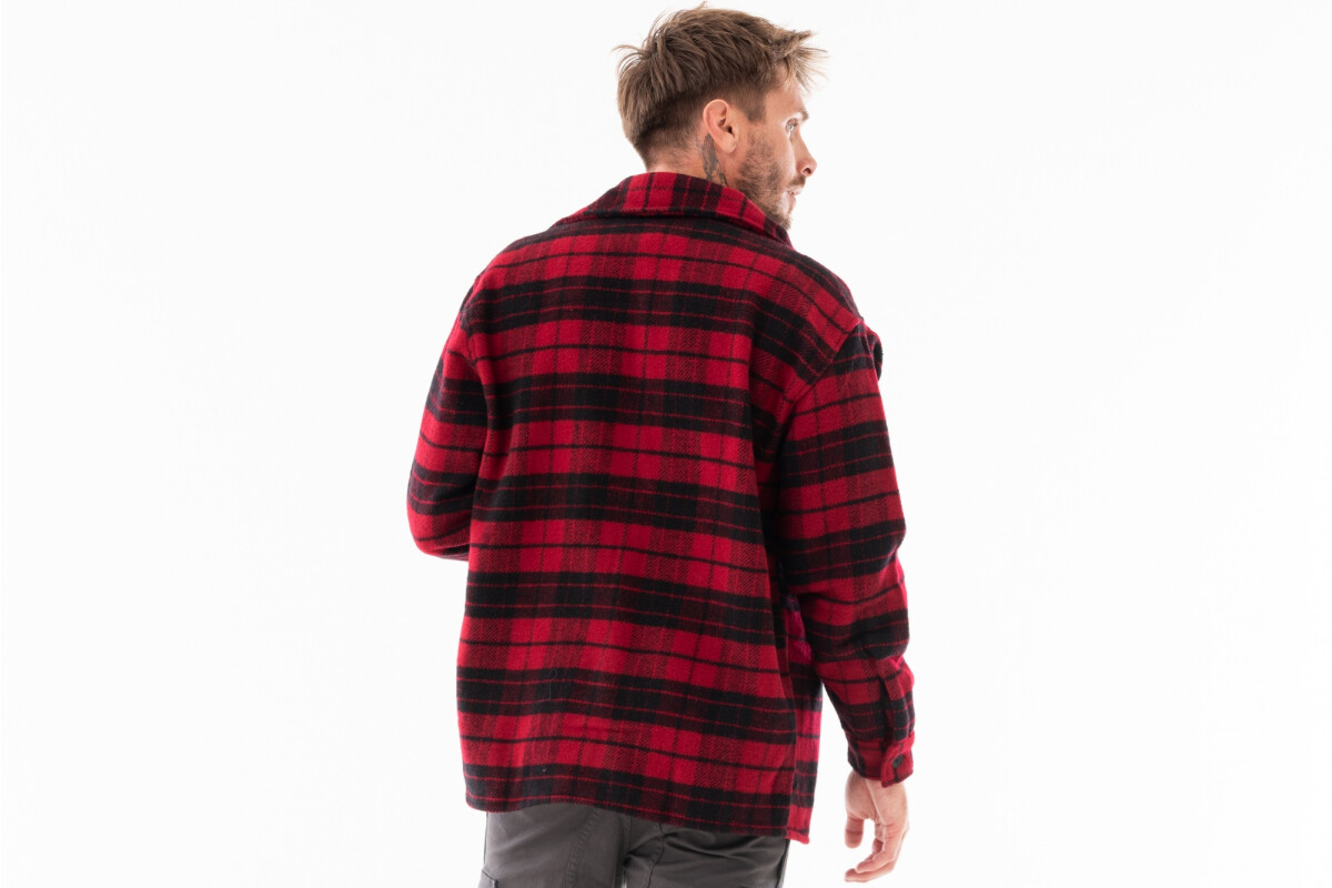 CAMISA LEÑADORA Rojo/negro 22