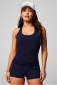 Top Feather Tech+ Racerback Mujer Deep Navy