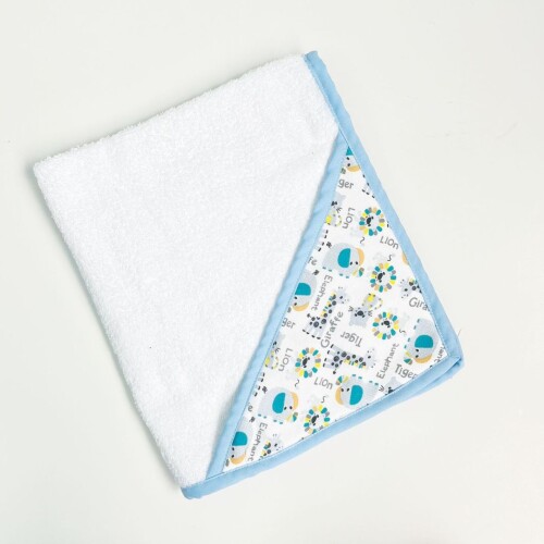 Toalla para bebé Gazapos Blanco/celeste