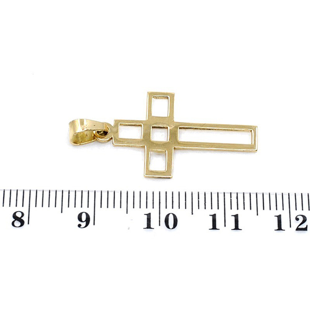 Cruz Calada En Oro 18K Cruz Calada En Oro 18K