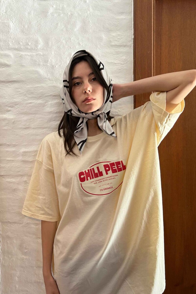 Remera Chill Peel Crema