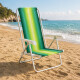 Set x2 Silla reclinable 4 posiciones aluminio VERDE