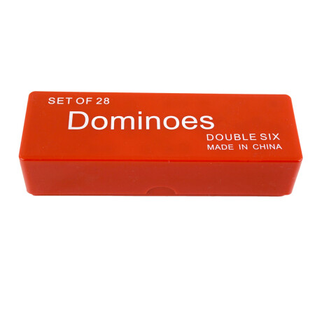 DOMINO 28PCS CAJA PLASTICO DOUBLE DOMINO 28PCS CAJA PLASTICO DOUBLE