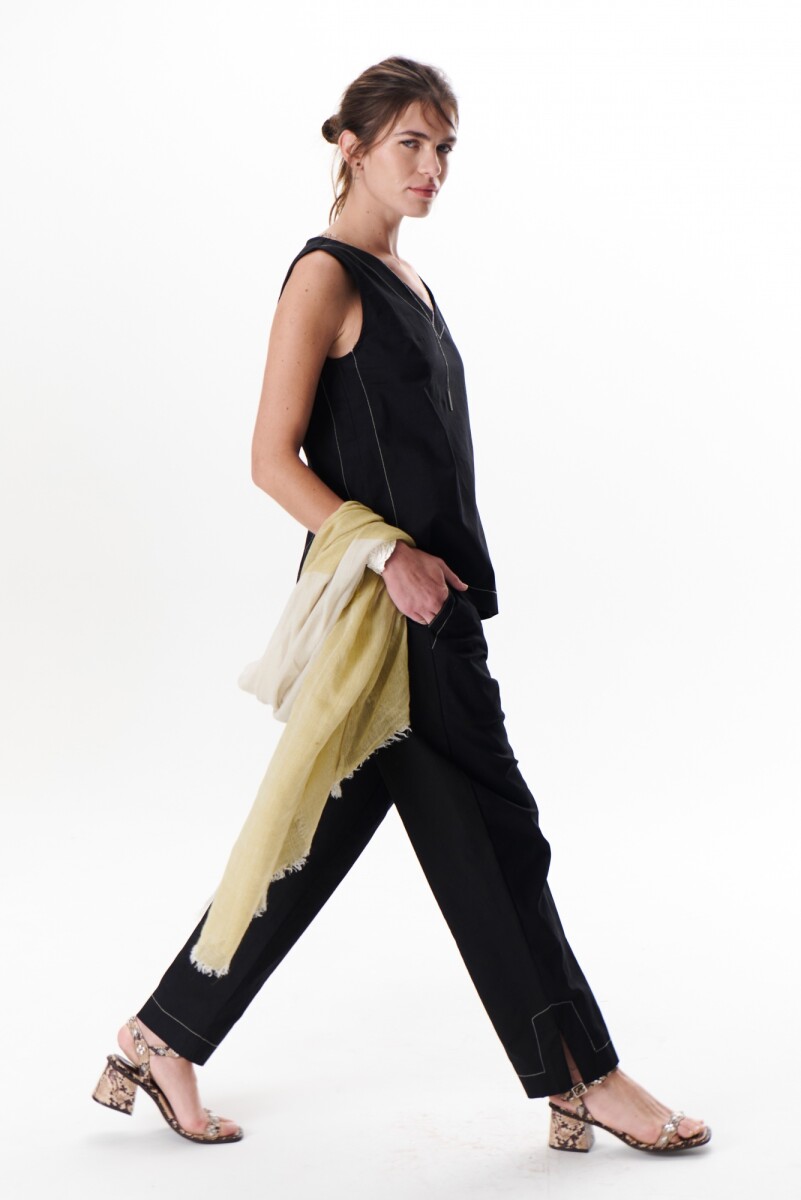 TOP LINO STRECH - NEGRO 