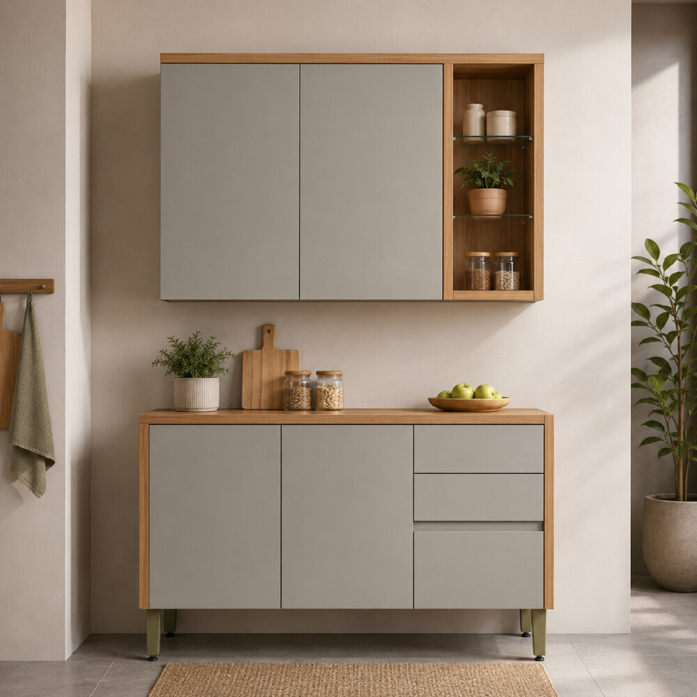 KIT COCINA AEREO Y BAJO MESADA ALLURE Kit Cocina Aereo Y Bajo Mesada Allure