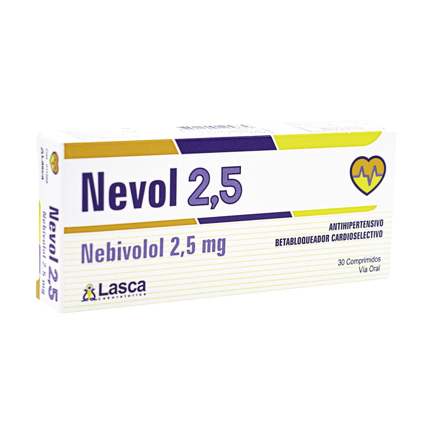 Neval 2 NEVOL 2,5 MG. CJ X 30 COMP. — Farmacenter