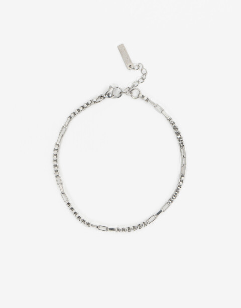 Pulseras Flexibles Metal Pulsera Acero Men´s Collection - Plateado