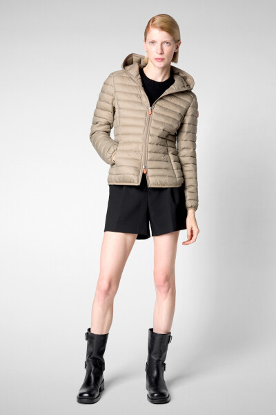 HOODED JACKET DAISY Gris