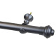 Barrote cortina metal Eurometal 2,0m + 2 soportes GRIS OSCURO