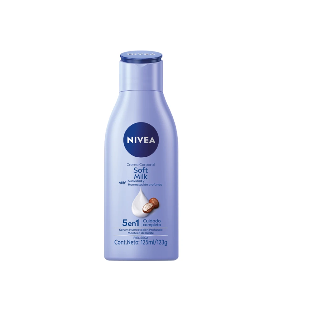 NIVEA BODY MILK SOFT FR. X 125 ML.
