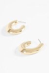 Aros ovalados bold dorado