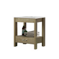MUEBLE DE BAÑO VANITY MARRÓN CON BACHA BLANCA Mueble De Baño Vanity Marrón Con Bacha Blanca