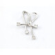 Dije Oro Blanco 18 K Y Brillantes Dije Oro Blanco 18 K Y Brillantes