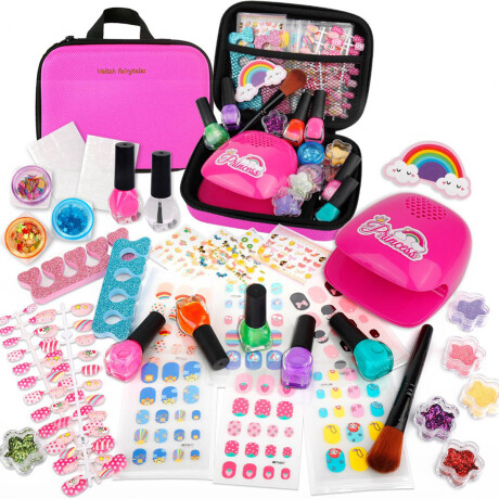 Set Belleza 34pcs C/estuche Niña Diseño Uñas Moda Jug500769