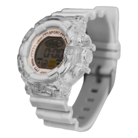 Reloj Deportivo de Pulsera Waterproof Pantalla Luz p/ Mujer Gris