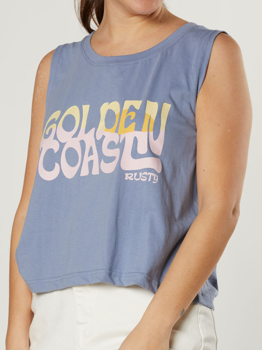 MUSCULOSA ZULI RUSTY - Azul Piedra 