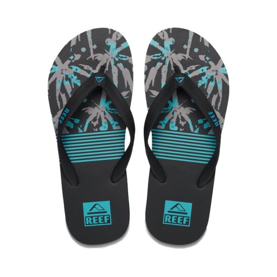 Ojotas Reef Seaside Prints Negro