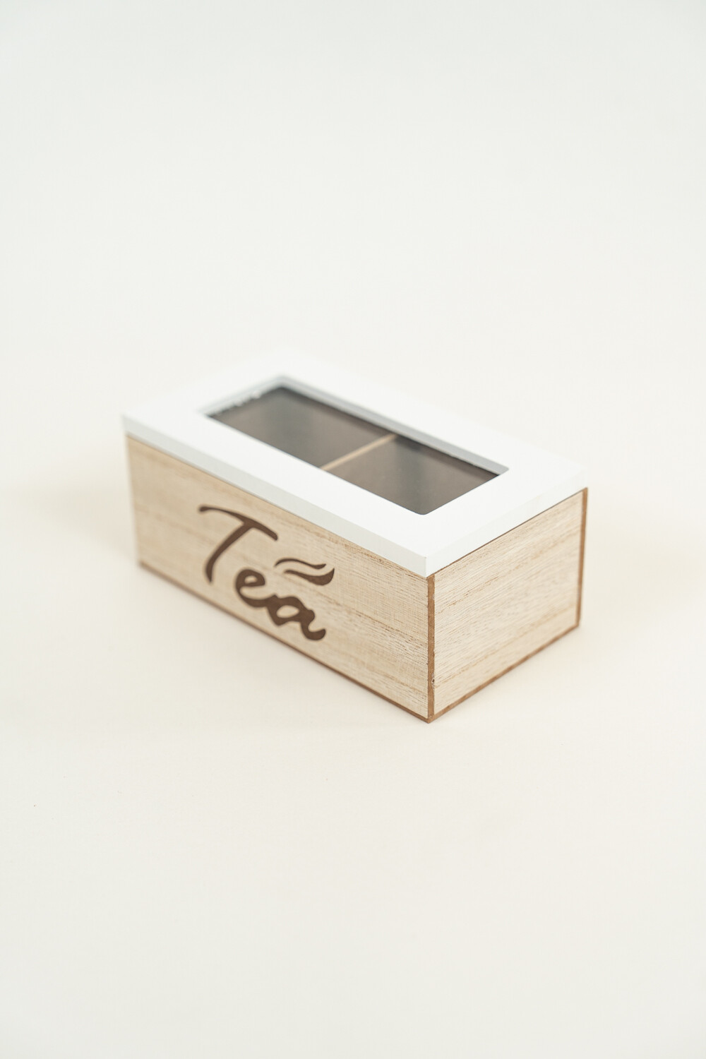 Caja Para Té Tea, 2 Separadores Color Unico